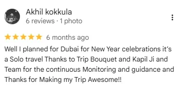 Google review from Akhil Kokhula